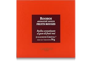 Passerini Dammann Rooibos Fruits Rouges - Té de Rooibos con Frutos Rojos, 25 bolsitas - Dammann Frères