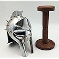 Qarzun The Great Mini Gladiator Maximum Helmet with Display Stand Medieval Helmet