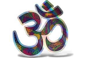 Erreinge® Ohm Yoga-Aufkleber, 30 cm, bedruckt, für Auto, Motorrad, Wand, Stoßstange, Computer, Gepäck, Fahrrad