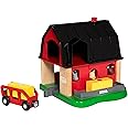 BRIO World Smart Tech Farm Barn for Kids Age 3 Years Up - Compatible with all BRIO Train Sets & Accessories