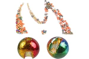MAXIMUMCATCH Fliegenfischen Fliegenbinden Material Geschlitzte Wolfram Perlen, 50er Pack 2.4/2.5/2.8/3.0/3.3/3.5/4.0mm Slotted Tungsten Beads, Bindematerialien Beads in 9 Farbe