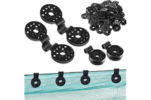 Indrnif 30 Stück Kunststoff Clips für Schutztuch Schattiernetze Halteklammern Planenklammern für Verbindungsseile Schattennetze Leitplanken Planenklammern Befestigungsclips für Zaunblende