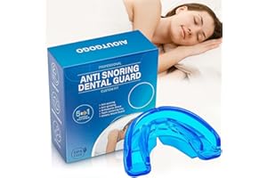 AIOUTGOGO Snoring Aids for Men and Women Anti Snoring Mouthpiece Devices Effective Stop Snoring-Ready to Use Snore Stopper-Soft and Comfortable Reduce Sleep Apnea,Bring Quiet Night,Blue