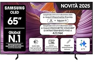 Samsung Smart TV 65'' QE65S85FAEXZT OLED 4K, NQ4 AI Gen2 Processor, 4K AI Upscaling, Glare Free, Dolby Atmos & OTS Lite, Contour Design, 2025