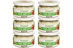 ‎VITAQUELL Vitaquell 6 x Lauch-Apfel-Salat - vegetarisch, fein mild, 200g