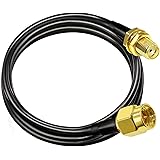 TUOLNK SMA Extension Cable RG58 6.6ft(2M) SMA Male to SMA Female Coaxial Cable 3G 4G LTE WiFi Antenna Wireless LAN Low Loss R