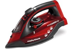 Morphy Richards EasyCHARGE 303250 - Plancha inalámbrica, aumento de vapor de 130 g, salida de vapor de 30 g, tanque de agua de 350 ml, antigoteo, anticalcáreo, apagado automático, cable de 2,5 m, 2400
