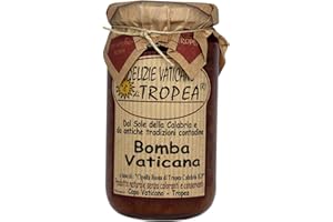 Bomba Vaticana - Salsa Piccante Calabresa - Prodotti Tipici Calabresi - Salsa Gourmet Artigianale - Made 100% in Italy - Senza Glutine - Delizie Vaticane Di Tropea - 180gr (Confezione da 1)