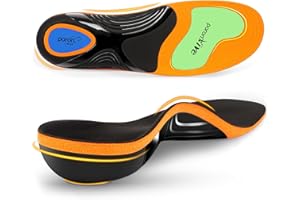 GVIIPK Plantar Fasciitis Insoles, Arch Support Orthotic Insoles Relieve Flat Feet, Overpronation, Achilles Tendonitis, Heel Pain, Comfort Cushioned Insoles for Men Women (UK 10-11)