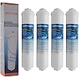 Microfilter DA2010CB | 4-pack external water filter compatible with Samsung DA29-10105J HAFEX/EXP HAFEX, LG 5231JA2010B - compatible with Beko, Haier, LG Refrigerator fridge