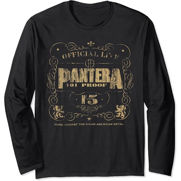 AWDIP Men's Official Pantera Vulgar Display Of Power T-Shirt - Heavy Metal Band Graphic Tee