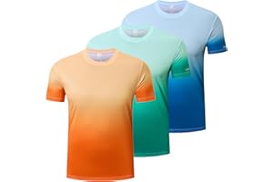 Gaiatiger 1 or 3 Pack Men's T-Shirt Quick Dry Short Sleeve Workout Running Tops for Men Breathable Gym Athletic Tee Shirts