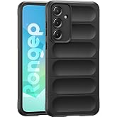 Rongep Protective Thick Structure Rugged TPU Silicone Case for Samsung Galaxy A16 Camera Upgraded Inside Suede Textured Edges Narrow