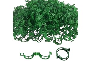 ClcIosis 300 Stück Pflanzenklammern Klein Pflanzenclips für Kletterpflanzen Tomatenclips, Blumen Klammern für Gemüse Tomate Befestigung
