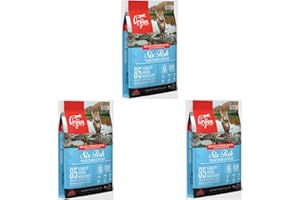 Orijen Cat Six Fish | 3 sztuki w opakowaniu | 3 x 340 g | pełnoporcjowa karma dla dorosłych kotów | 85% wysokiej jakości składników pochodzenia zwierzęcego | ryby, podroby, kości | naturalny smak
