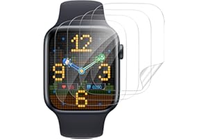 Carantee 4 Stück für Panzerglas für Apple Watch Series 4/5/6/se 44mm Schutzfolie, Weich TPU Schutzglas für iWatch SE 44mm Folie, Kratzfest Displayschutzfolie für iWatch 6 44mm Panzer Schutz Glas