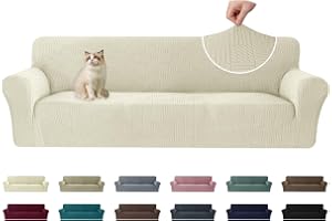 Ystyle Elastiskt Sofföverdrag Med Armstöd 4-Sits, Stretchigt Soffskydd För Vardagsrum, Avtagbar Halkskydd Fåtöljöverdrag Möbe
