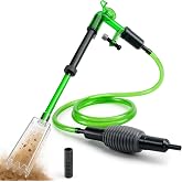 NICREW 2 en 1 Cambiador de Agua para Acuarios, Aspiradora Sifonador con Sif&oacute;n y Limpiador de Grava, Limpiador de Fondo para A