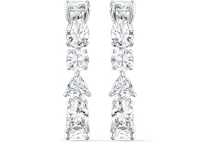 Swarovski Orecchini ear cuff Tennis Deluxe , Cristalli a taglio misto, Placcato rodio