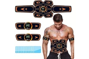 AILEDA EMS trener mięśni brzucha, urządzenie treningowe EMS, przenośny stymulator mięśni, ładowany przez USB, elektryczny trener mięśni brzucha, ramion, nóg, biegów