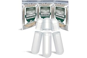 WANANFU Separated Empty Capsules Size 1 Vegetarian (200 Count), Compatible with Capsule Filling Machine Size 1