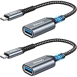 NIMASO Adattatore USB C a USB 3.0 [ OTG - 2 Pezzi]，Adattatore Tipo-C a USB A per Trasmissione Dati e Caricare per MacBook PRO