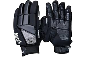 KOOKABURRA Rebuke Hockey Glove – High-Density Foam, Rubberised Palm, Indoor/Outdoor Use, Black