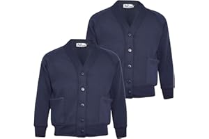 A2Z 4 Kids Girls Club Scouts School Uniform Burshed V Neck Cardigan Long Sleeves Sweat Knitted Back to School Cardi Sweatshirt Age 5-13 Years