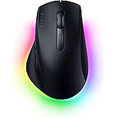 Razer Pro Click V2 - Wireless ergonomic mouse - AI Prompt Assist - 30K Optical Sensor - 3.5 months battery life (14-zone Chroma RGB,