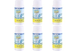 BXJINKELE Wild Abflussreiniger, wildes Rohrbaggermittel, Ivyever Abflussreiniger, tragbarer, leistungsstarker Rohrreiniger, Reinigungspulver, Rohrbaggerung für Küche und Badezimmer (6PC)