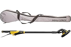 Mirka Levigatrice orbitale LEROS, levigatrice per pareti e soffitti, flessibilità a 180°, diametro 225 mm, custodia per il trasporto,levigatrice per levigatura di grandi superfici,4000–8000 giri, min