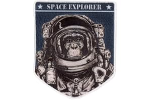 Titan One Europe - Tactical Space Explorer Chimp Astronaut NASA Esploratore Spaziale Scimpanzé Astronauta Toppa Ricamato Tattica Militare