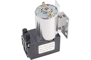 Tyenaza Mini Pompa Aria per Vuoto, DC12V 120kpa 6W 5L/Min Elettrica Con Supporto, Pompa di Aspirazione