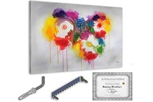 Monica Mirafiori I 120x80 cm I Tableau Peint à la Main I Modèles Tableau I Peintre Moderne I Tableaux Peintures I Toile sur Cadre en Bois