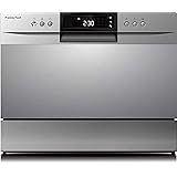 Mini Lavastoviglie 6 coperti 8 programmi libera installazione da tavolo A+ PremierTech PTLS6S Silver Classe Energetica F