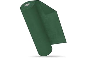 MODERNO Vlies Tischläufer - Moderner Outdoor Tischläufer in Dunkel Grün, 30 cm x 25 m - Ideal für Tischdeko, Partydeko bei Geburtstag, Hochzeit & Festen