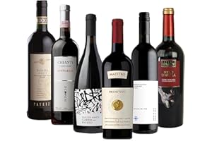 ‎THE WINE GUYS The Wine Guys Probierpaket „Rotweinreise durch Italien“| Weinpaket mit sechs verschiedenen italienischen Rotweinen (6 x 0,75 l ) | Tolles Wein Tasting-Set | 750 ml (6er Pack)