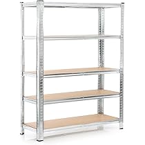 VEVOR Klappregal 5 Etagen Mit Rädern - 163 Cm Höhe, Faltbar & Montagefrei