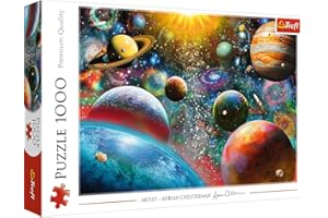 Trefl - Cosmos - 1000 Pièces, Soleil, Système de Planètes, Planètes, Univers, Adrian Chesterman, DIY Puzzle, Divertissement Créatif, Cadeau, Amuesment, Puzzles Classiques