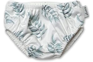 Hinzling Schwimmwindel Green Fern (M - 74/80/86)– Nachhaltig, Auslaufsicher – Schwimmwindel Baby, Made in Europe – Material komplett recycelt