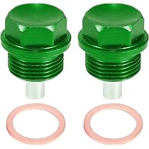 2 Bouchons Vidange Huile Aluminium Yamaha - Compatible Wolverine/Grizzly - 48mm - Référence 4HC-15351-00-00