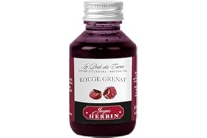 Jacques Herbin 17029T - flacone e d'inchiostro, per scrittura 100ml - pennini, stilografiche - rosso granata