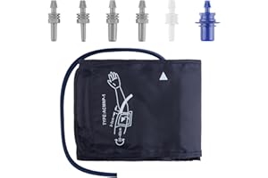 UNIKEEN Brassard Tensiomètre de Remplacement 22-42cm Brassard Tensiometre Electrique Tension Bras Grande pour Adultes Avec 6 Connecteurs, Compatible avec la Plupart des Tensiomètres (Grand)