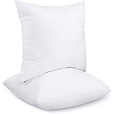 Utopia Bedding Set di 2 Cuscini, 50 x 50 cm Imbottitura per Cuscini, Cuscini Divano, Cuscino Interno (Bianco)