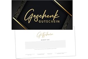 ‎EUMMEL Eummel 25 blanko Gutscheine zum selber Ausfüllen Geschenkgutscheine | Gutscheinkarten zum selbst ausfüllen | Gastro Restaurant Kosmetik Massage Beauty Nagelstudio | Gutschein karten universal