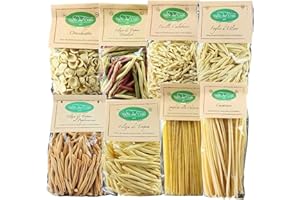 ‎VALLE DEL CRATI ECCELLENZE GASTRONOMICHE DAL 1998 Valle del Crati Italienische Artisan Pasta | 8 Packungen à 500g | gemischtes Sortiment Pasta aus Hartweizengrieß | verschiedene Größen Spaghetti Fusilli Orecchiette und andere | 8 Packungen (4 KG)