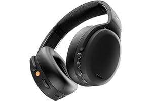 Skullcandy Crusher ANC 2 Cuffie Wireless Over-Ear con Cancellazione del Rumore, Sensory Bass, Skull-iQ, Microfono, 50 Ore di Autonomia, Compatibili con Alexa, Connessione Bluetooth - Nero