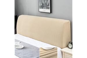 WYJHNL Copertura per Testiera per Letto, Copri Testata Letto Fodera Elastica Vello Protezione Testata Matrimoniale Cover Cuscino Lavabile per Decorazione Camera Mustard Yellow 180-190cm