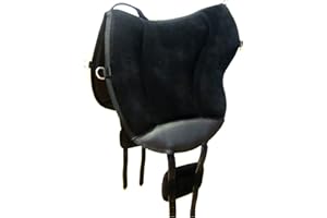 PS Pferdeartikel Reitpad ALIVIO mit WBS Kanal & Kammeraufbau durch befüllbare Filzkissen - klettbar Farbe schwarz