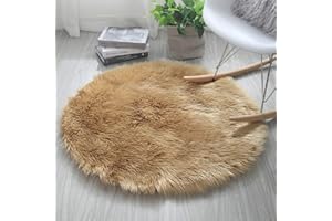 Haresle Faux Fur Rug Soft Fluffy Non-Slip Rugs for Bedroom Living Room Children's Room Decor.